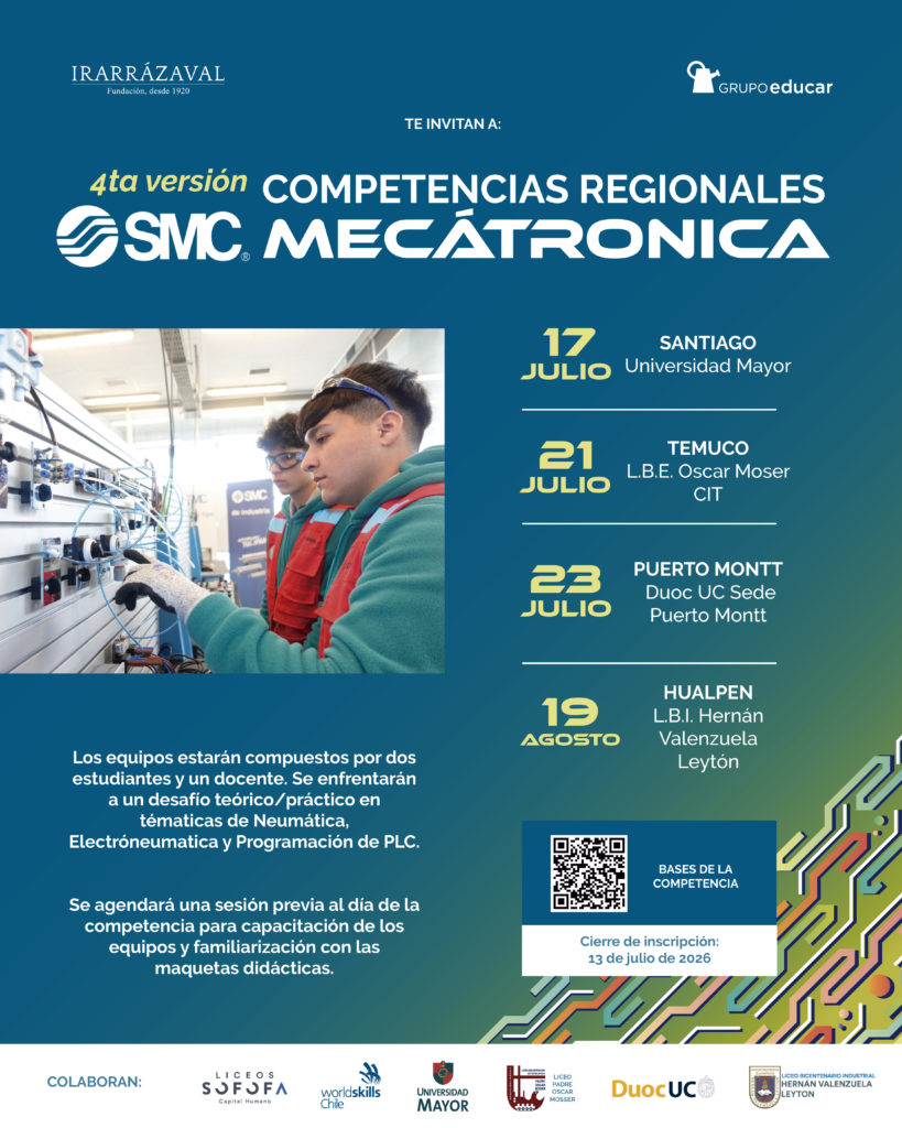 Inscripciones abiertas para Competencias Regionales SMC de Mecatrónica 2026