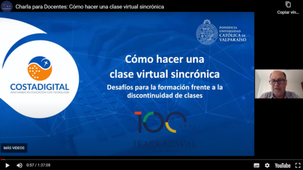 Profesores de todo Chile se capacitan para trabajar a distancia con sus alumnos
