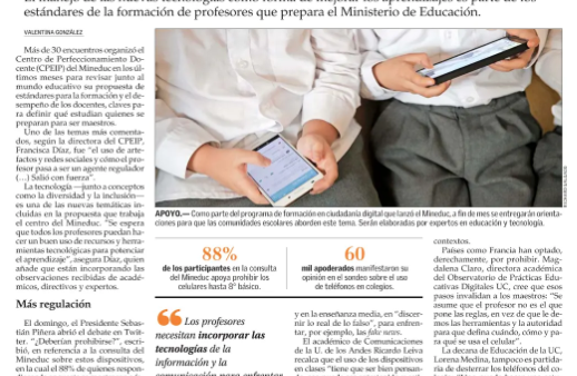 Celulares en las salas de clases