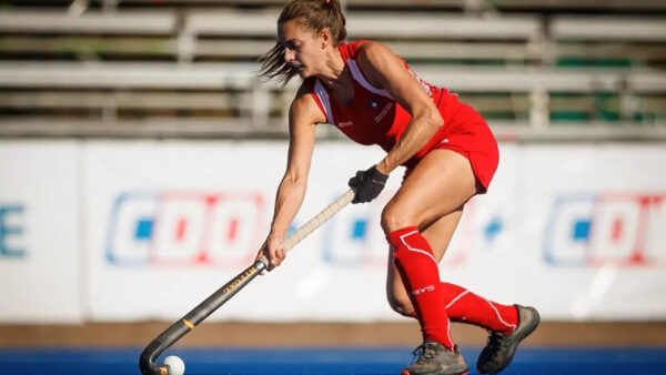 Camila Caram,  capitana de la Selección femenina de hockey de Chile