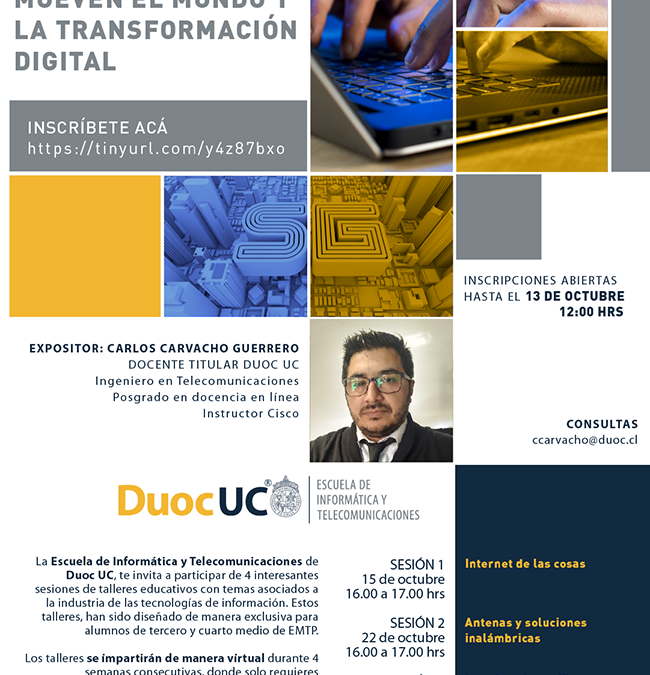 Últimos días para inscribirse en talleres de especialidades DUOC UC