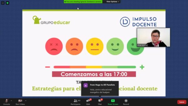 Grupo Educar apoya el bienestar docente con talleres virtuales