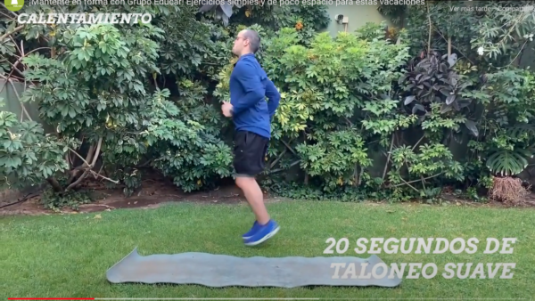 ¡Mantente en forma con Grupo Educar! Ejercicios simples y de poco espacio para estas vacaciones