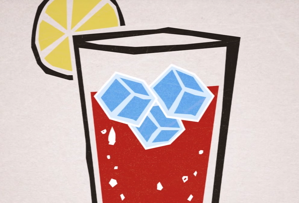 ¿Por qué el hielo flota en el agua?
